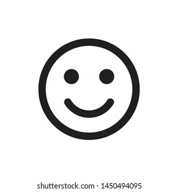 Smile icon symbol vector.on white background.