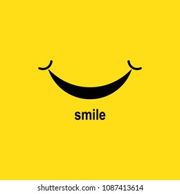 Smile icon template design. Smile icon Logo Vector Template Design