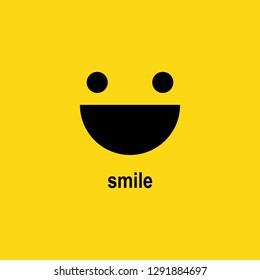 Smile icon template design. Smile icon Logo Vector Template Design