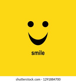 Smile icon template design. Smile icon Logo Vector Template Design