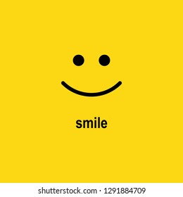 Smile icon template design. Smile icon Logo Vector Template Design