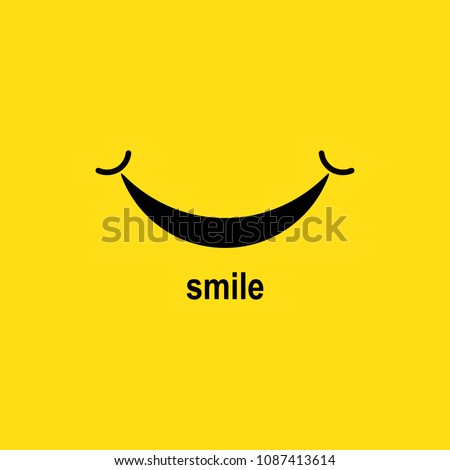 Smile icon template design. Smile icon Logo Vector Template Design