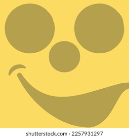 Smile icon template design. Smiling emoticon vector logo
, World Smile Day October 6th banner. Smile doodle
