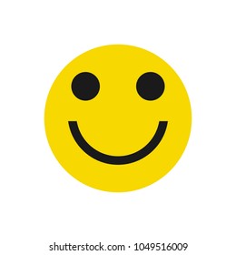 Smile Icon in trendy flat style isolated on white background. Happy face symbol for web design.