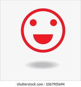 Smile Icon in trendy flat style isolated on grey background. Happy face symbol for your web site design, logo, app, UI. Vector illustration, EPS10.