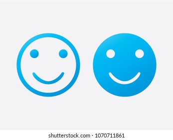 Smile Icon in trendy flat style isolated on grey background. Happy face symbol for your web site design, logo, app, UI. Vector illustration, EPS10.