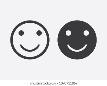 Smile Icon in trendy flat style isolated on grey background. Happy face symbol for your web site design, logo, app, UI. Vector illustration, EPS10.