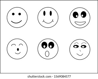 Smile Icon in trendy flat style isolated on grey background. Happy face symbol for your web site design, logo, Vector illustration, EPS 10.