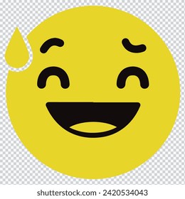 Smile Icon in trendy flat style isolated on white background. Happy face, smiley face icons