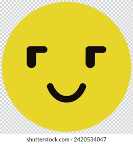 Smile Icon in trendy flat style isolated on white background. Happy face, smiley face icons