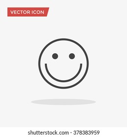 Smile Icon in trendy flat style isolated on grey background. Happy face symbol for your web site design, logo, app, UI. Vector illustration, EPS10.