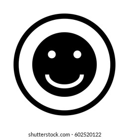 Smile Icon in trendy flat style 