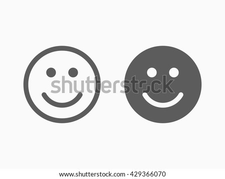 Smile Icon in trendy flat style isolated on grey background. Happy face symbol for your web site design, logo, app, UI. Vector illustration, EPS10.