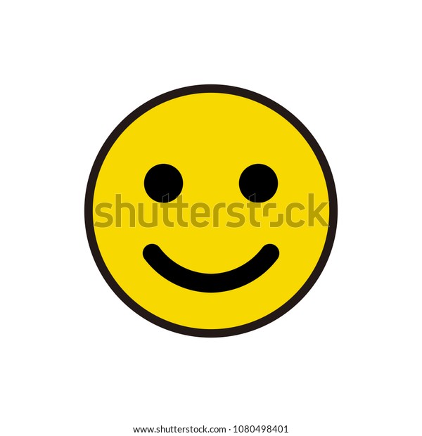 Smile Icon Trendy Flat Style Isolated Stock Vector (Royalty Free ...