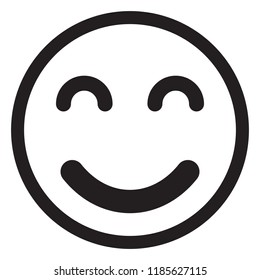 smile icon vector