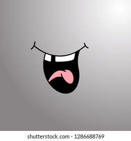smile icon, vector