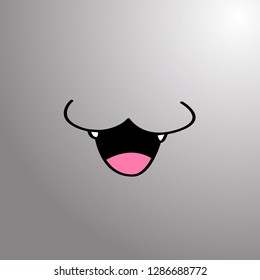 smile icon, vector