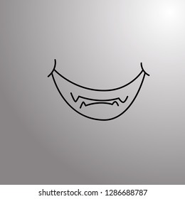 smile icon, vector