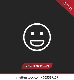 Smile icon vector