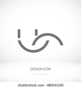 smile icon, vector best flat icon, EPS