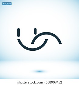 smile icon, vector best flat icon, EPS
