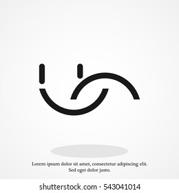 smile icon, vector best flat icon, EPS