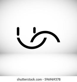 smile icon, vector best flat icon, EPS