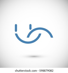 smile icon, vector best flat icon, EPS