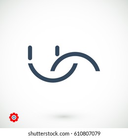 smile icon, vector best flat icon, EPS