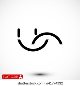 smile icon, vector best flat icon, EPS