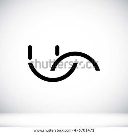 smile icon, vector best flat icon, EPS