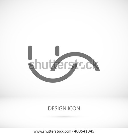 smile icon, vector best flat icon, EPS