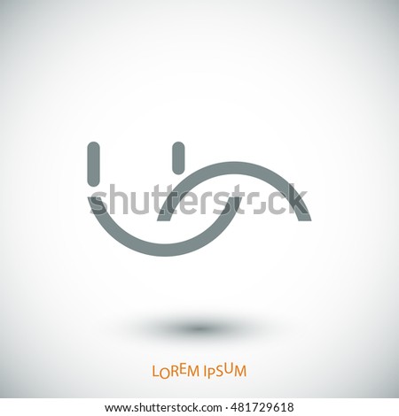 smile icon, vector best flat icon, EPS