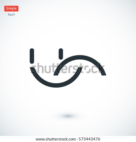 smile icon, vector best flat icon, EPS