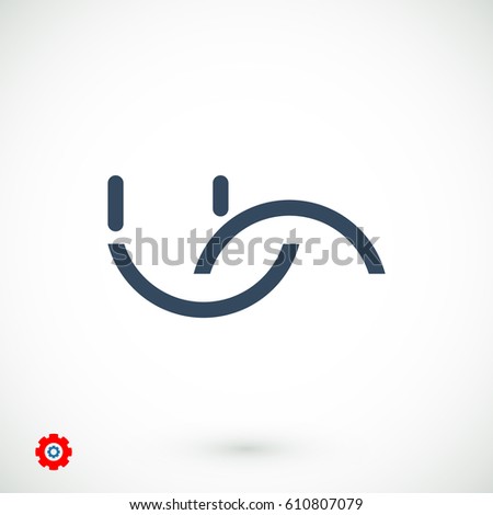 smile icon, vector best flat icon, EPS