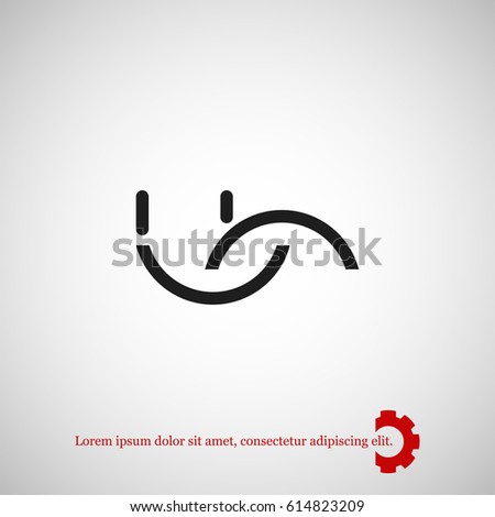 smile icon, vector best flat icon, EPS