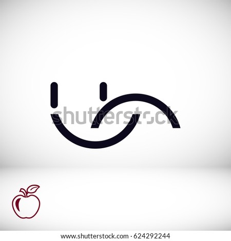 smile icon, vector best flat icon, EPS