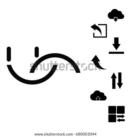 smile icon, vector best flat icon, EPS