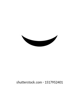 smile icon - vector black