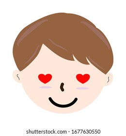Smile icon vector design ,White background