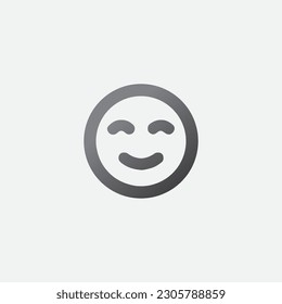 smile Icon Vector Editable Shape
