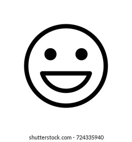 Smile Icon Vector Editable Stroke 512x512 Stock Vector Royalty Free