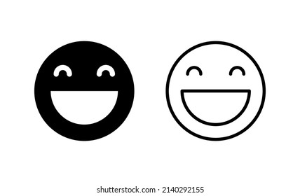 Smile icon vector. smile emoticon icon. feedback sign and symbol