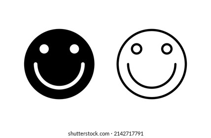 Smile icon vector. smile emoticon icon. feedback sign and symbol
