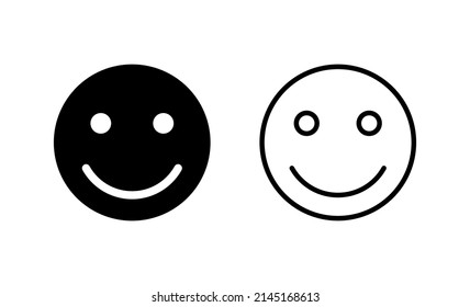 Smile icon vector. smile emoticon icon. feedback sign and symbol