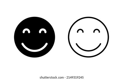 Smile icon vector. smile emoticon icon. feedback sign and symbol