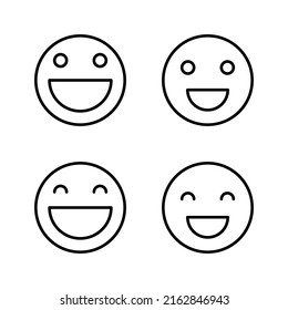 Smile icon vector. smile emoticon icon. feedback sign and symbol