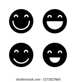 Smile icon vector. smile emoticon icon. feedback sign and symbol