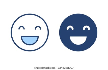 Smile icon vector. smile emoticon icon. feedback sign and symbol
