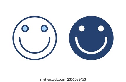 Smile icon vector. smile emoticon icon. feedback sign and symbol